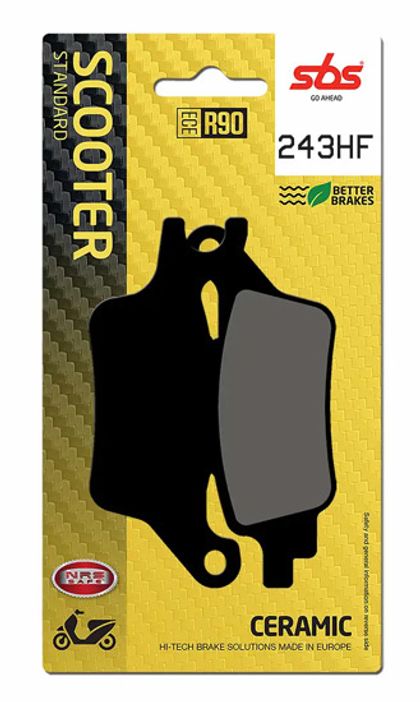 SBS 243HF Brake pads Ref : SBS00196A / 243000 YAMAHA 125 RAYZR 125 - 2024 - 2025