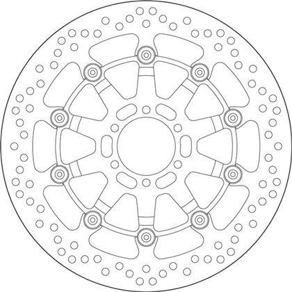 SBS 5024A Round brake disc