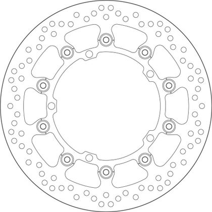 SBS 5047 Round brake disc