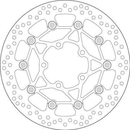 SBS 5075 Round brake disc