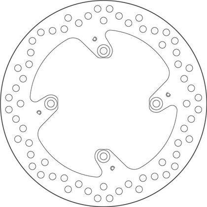 SBS 5166 Round brake disc