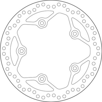 SBS 5184 Round brake disc
