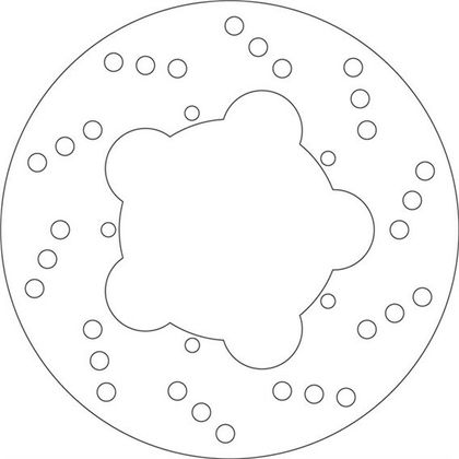 SBS 5195 Round brake disc