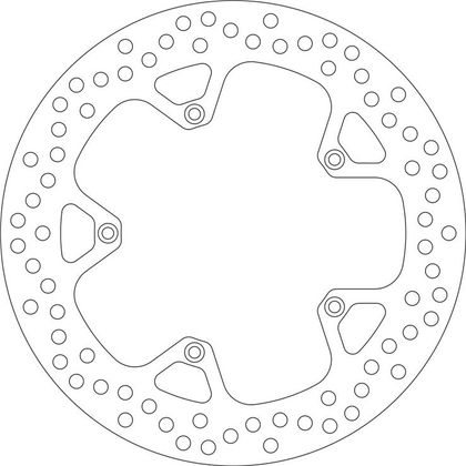 SBS 5197 Round brake disc