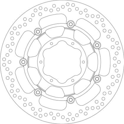 SBS 5271 Round brake disc