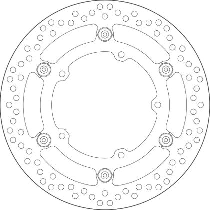 SBS 5334 Round brake disc