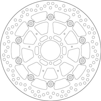 SBS 5335A Round brake disc