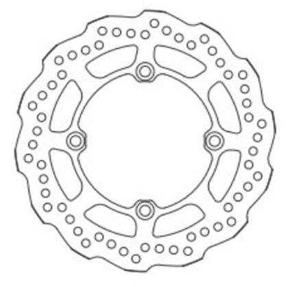 SBS 5347 Wave brake disc Ref : SBS00415A / 5347 