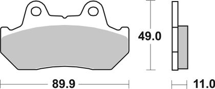 SBS 542RQ Brake pads