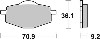 SBS 575SI Brake pads