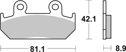 SBS 593RQ Brake pads