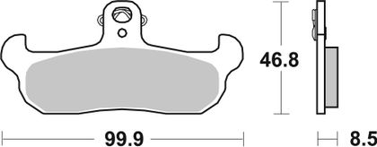 SBS 608 SI Brake pads