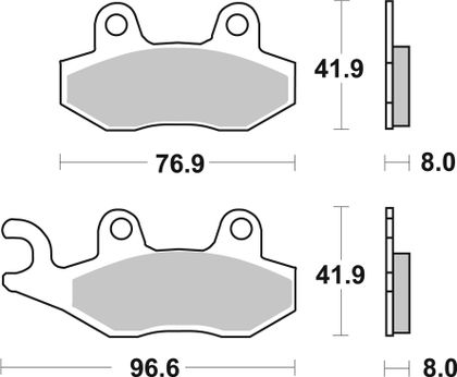 SBS 611RSI Brake pads