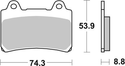 SBS 613DCC Brake pads
