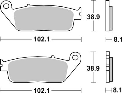 SBS 627DC Brake pads
