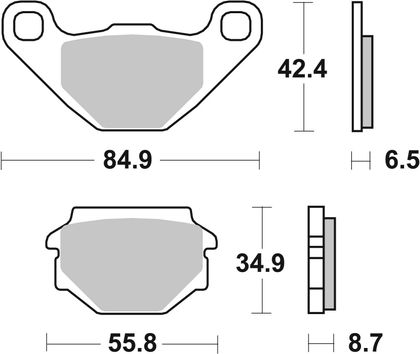 SBS 651HF Brake pads