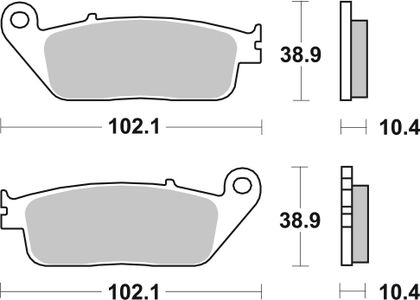 SBS 654HF Brake pads