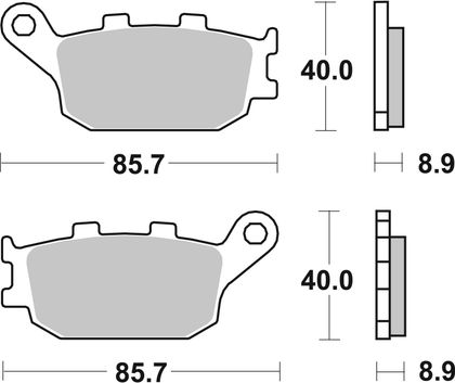 SBS 657RQ Brake pads