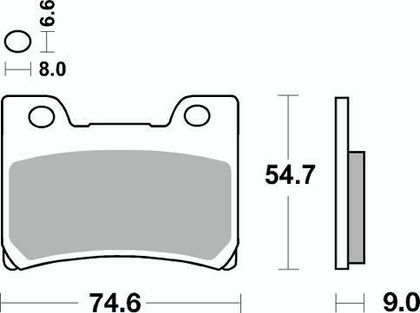 SBS 665 RS Brake pads