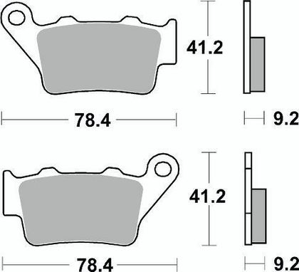 SBS 675RQ Brake pads