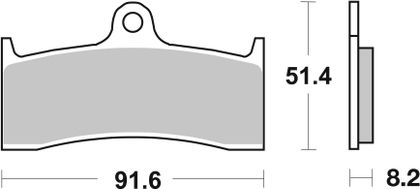 SBS 676HF Brake pads