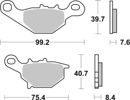 SBS 702RSI Brake pads