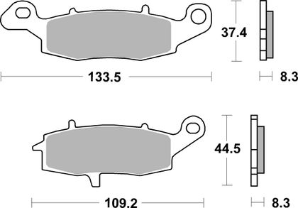 SBS 704RST Brake pads