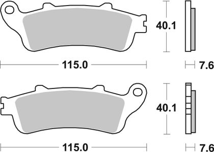 SBS 721HF Brake pads