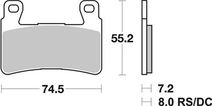 SBS 734RST Brake pads