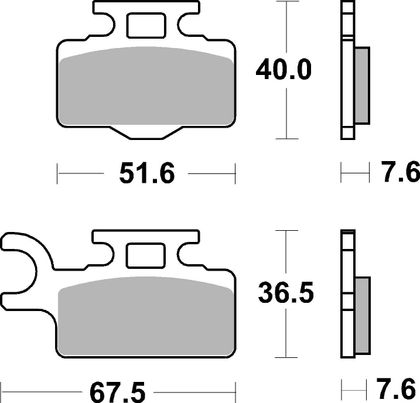 SBS 752CS Brake pads
