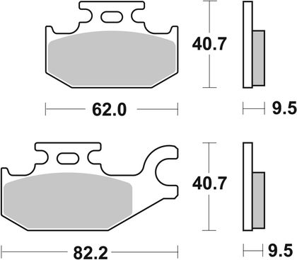 SBS 754RSI Brake pads