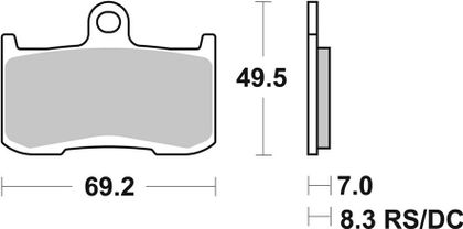SBS 782RST Brake pads