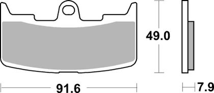SBS 795 HF Brake pads
