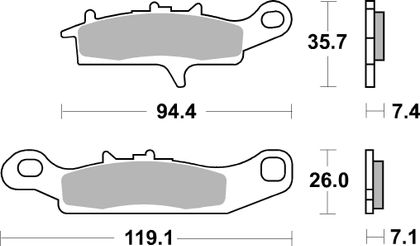SBS 801SI Brake pads