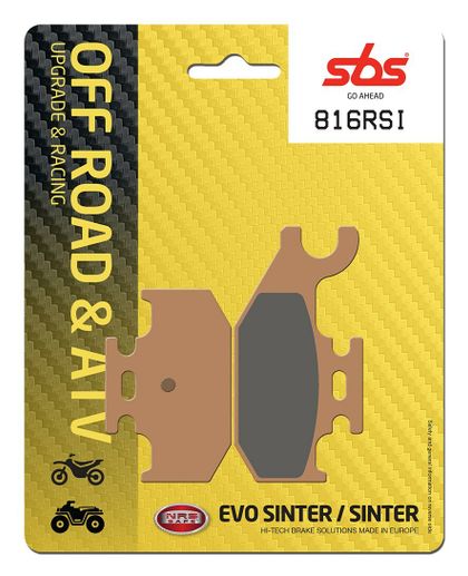 SBS 816RSI Brake pads Ref : SBS00541A / 816090 YAMAHA 700 YFM 700 RAPTOR 2WD - 2006 - 2012