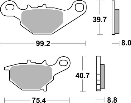 SBS 820CS Brake pads