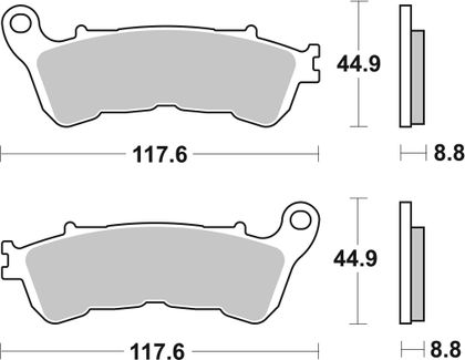 SBS 828 LS Brake pads