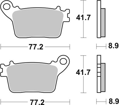 SBS 834 RQ Brake pads