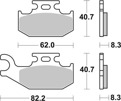 SBS 836SI Brake pads