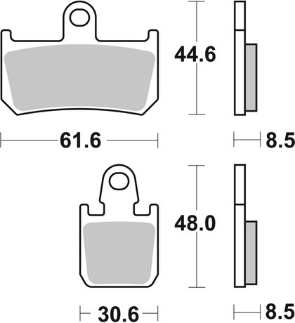 SBS 839 DS Brake pads