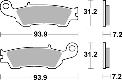 SBS 840CS Brake pads