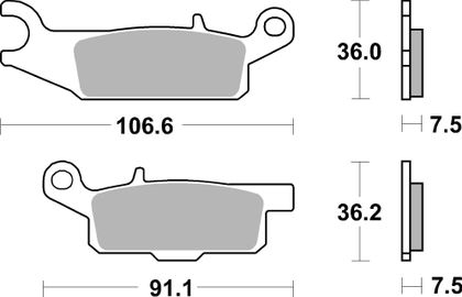 SBS 849SI Brake pads