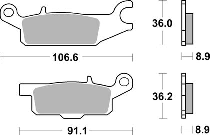 SBS 852SI Brake pads