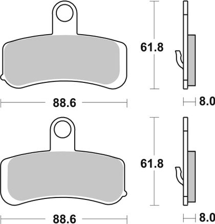 SBS 853H - HS Brake pads