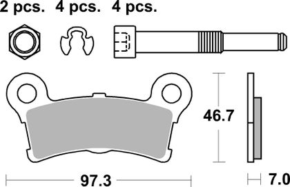 SBS 904LS Brake pads