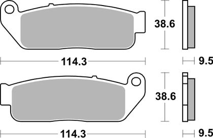 SBS 929 HS Brake pads