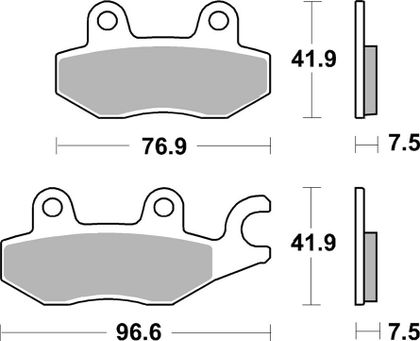SBS 955 DS - 1 Brake pads