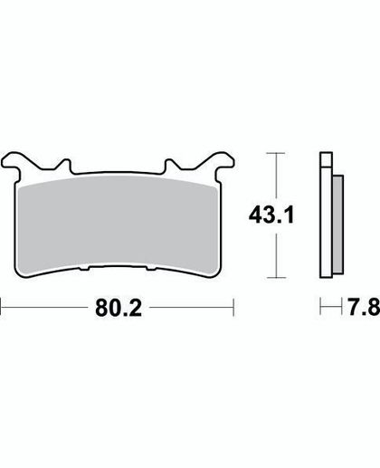 SBS 985 DS - 2 Brake pads