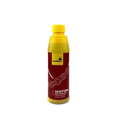 Scottoiler High Temp Red Lubricant für Kettenschmiersysteme - 250ml Flasche Kettenfett Universell Ref : SCT00019A / 1123102 