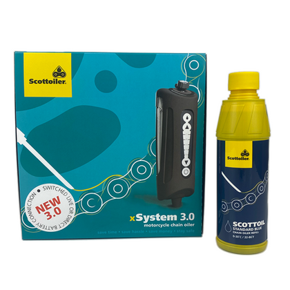 Scottoiler Xsystem 3.0 + 250 ml Oil Standard Blau Kettenfett Universell Ref : SCT00026A / 1125564 